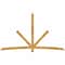 Ekena Millwork Alberta Rough Sawn Timber Gable Bracket, Western Red Cedar, 108"W x 63"H x 2"D x 4"F, 14/12 Pitch GBW108X63X0204ALB00RWR - alternate 1